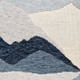 Abstract Mountains Blues Throw Pillow 21x21