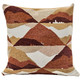 Abstract Mountains Sienna Throw Pillow 21x21