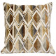 Marquis Chevron Gold Velvet Throw Pillow 21x21