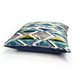 Marquis Chevron Aqua Velvet Throw Pillow 21x21