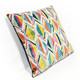 Marquis Chevron Fiesta Velvet Throw Pillow 21x21