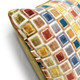 Mod Grid Multi-Jewel Velvet Throw Pillow 21x21
