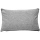 Volga Gray Felt Coordinates Pillow 12x19 Back of Pillow