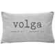Volga Gray Felt Coordinates Pillow 12x19