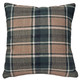 Highland Felt Hunter & Camel Plaid Throw Pillow 19x19