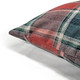 Highland Felt Crimson & Evergreen Plaid Throw Pillow 19x19