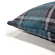 Highland Felt Indigo & Heathered Plum Plaid Throw Pillow 19x19