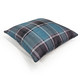 Highland Felt Indigo & Heathered Plum Plaid Throw Pillow 19x19
