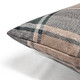 Highland Felt Soft Camel & Dusty Sage Plaid Throw Pillow 19x19