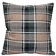 Highland Felt Soft Camel & Dusty Sage Plaid Throw Pillow 19x19