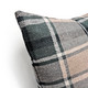 Highland Felt Soft Camel & Dusty Sage Plaid Throw Pillow 19x19