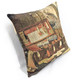 Vintage Angler Belgian Tapestry Throw Pillow 19x19