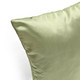 Lumina Willow Green Ribbed High-Sheen Throw Pillow 17x17