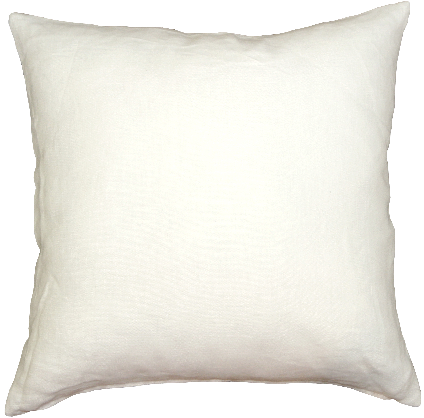 Solid White Linen Accent Pillows