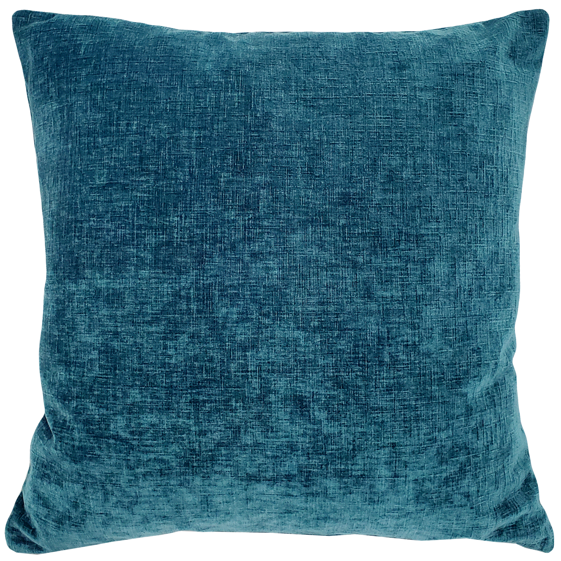 Venetian Velvet Peacock Teal Throw Pillow 20x20