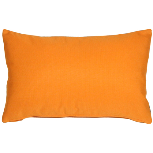 Sunbrella Tangerine Orange 12x19 Outdoor Pillow from Pillow Decor