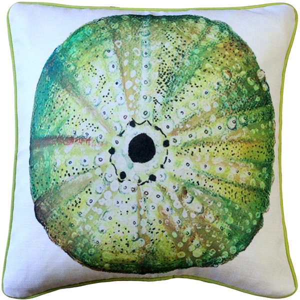 Big Island Sand Dollar Tiny Scale Print Throw Pillow 26x26 from Pillow Decor