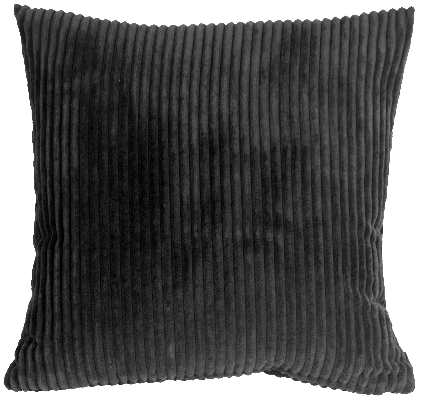 18x18 Inch Hand Woven Pillow Black Cotton With Polyester Fill