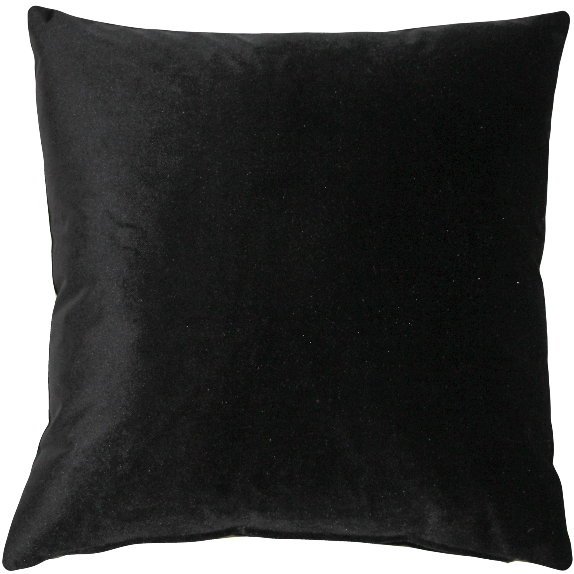 Castello Black Velvet Throw Pillow 20x20