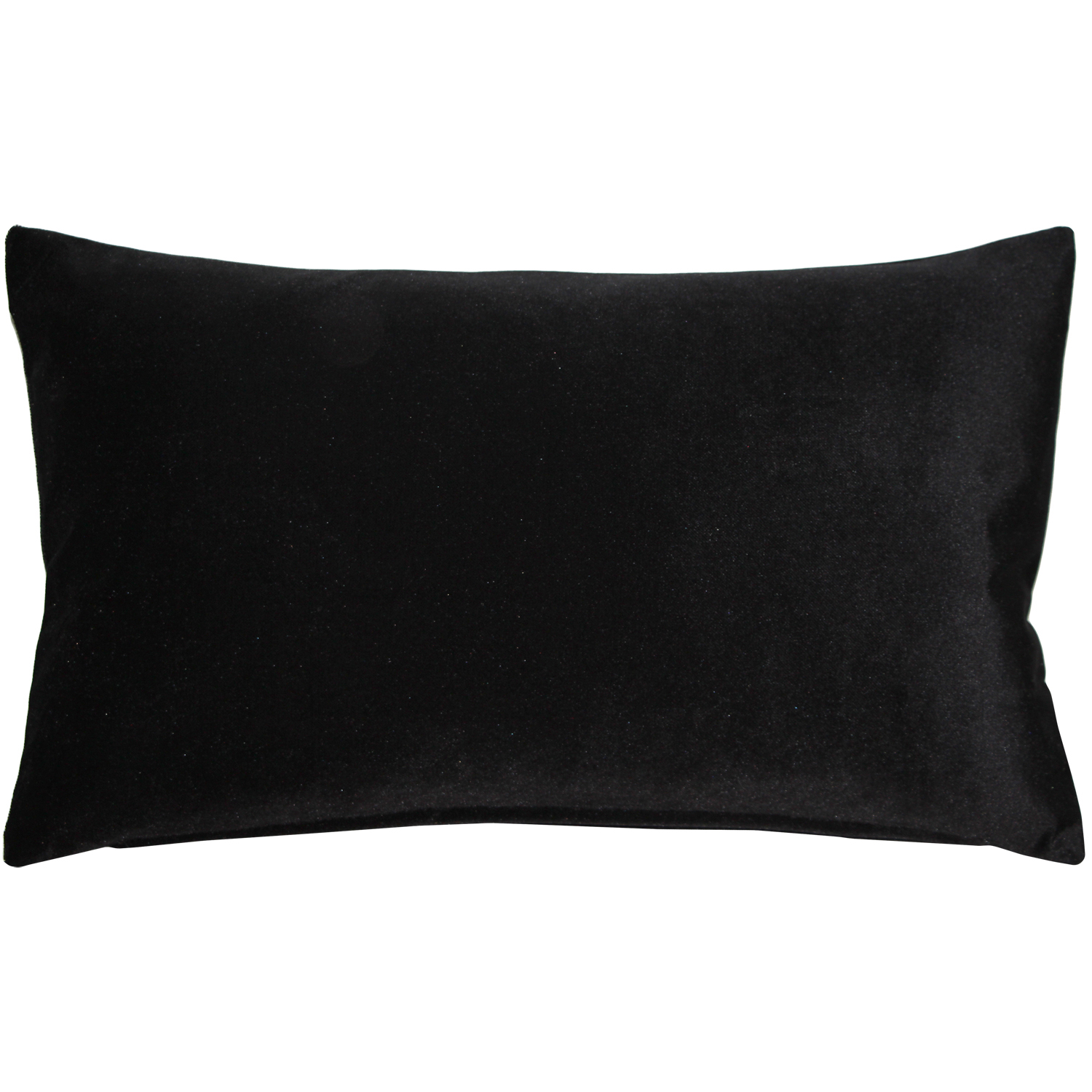 Castello Black Velvet Throw Pillow 12x20