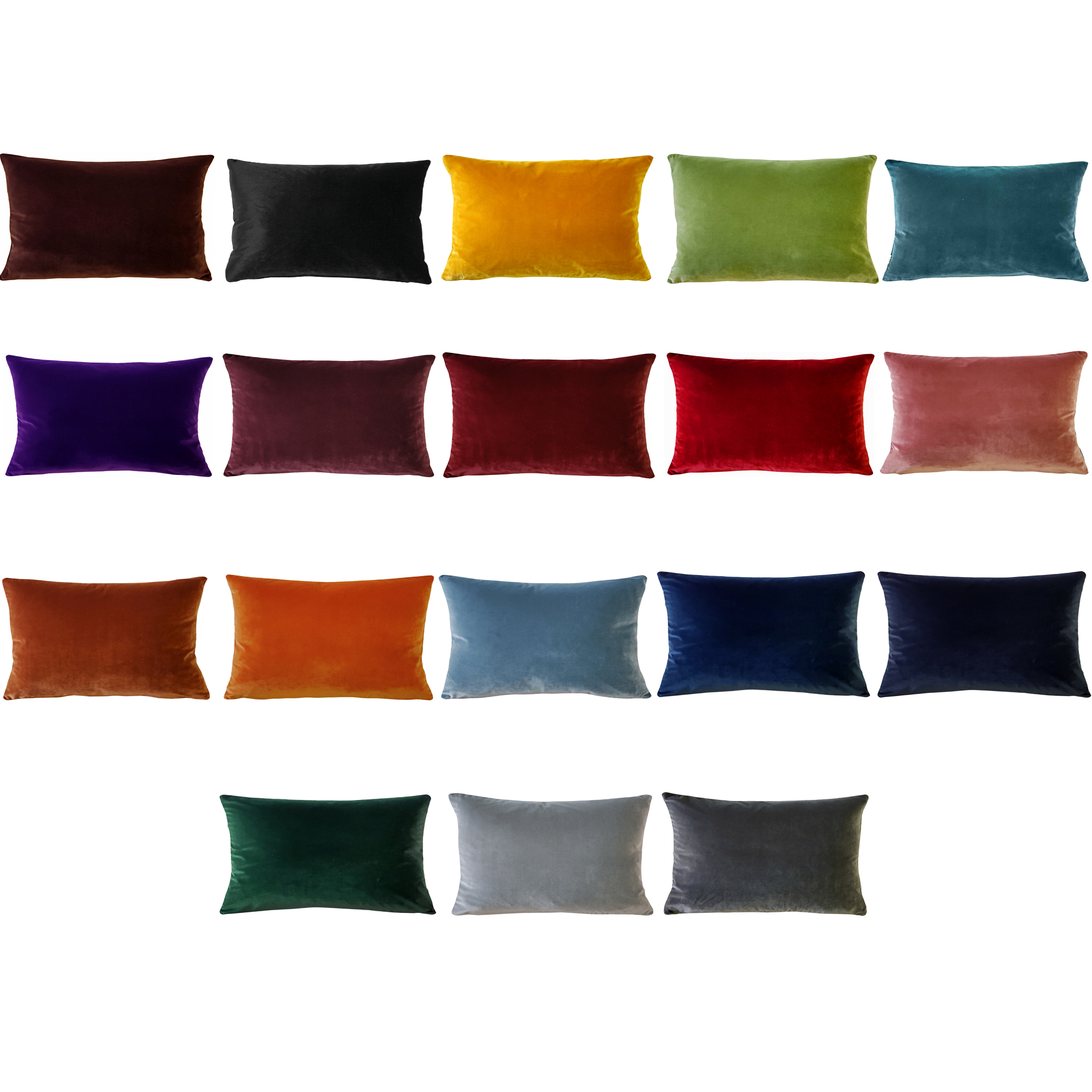 Castello Velvet Rectangular Throw Pillows