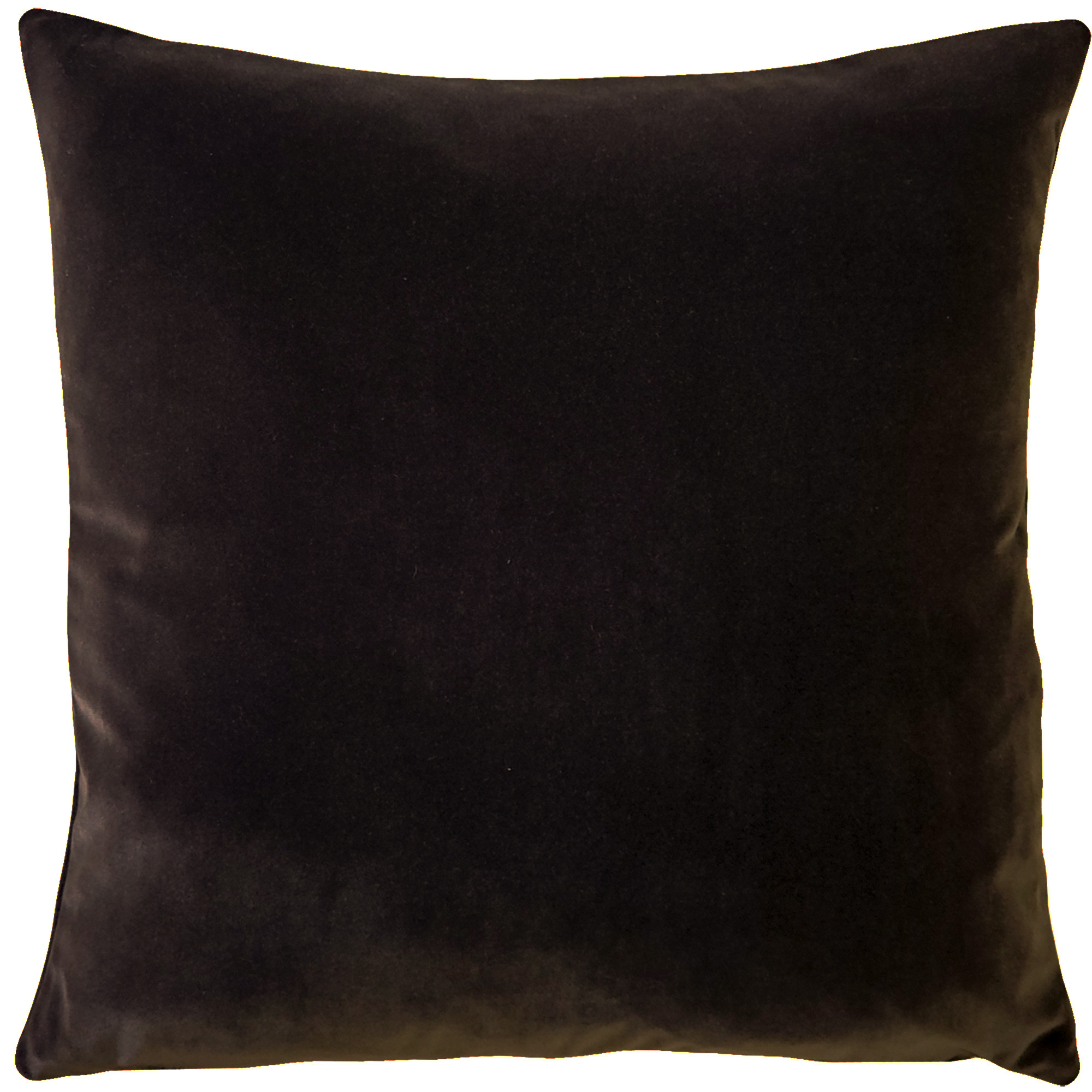 Castello Espresso Brown Velvet Throw Pillow 17x17 Pillow Decor