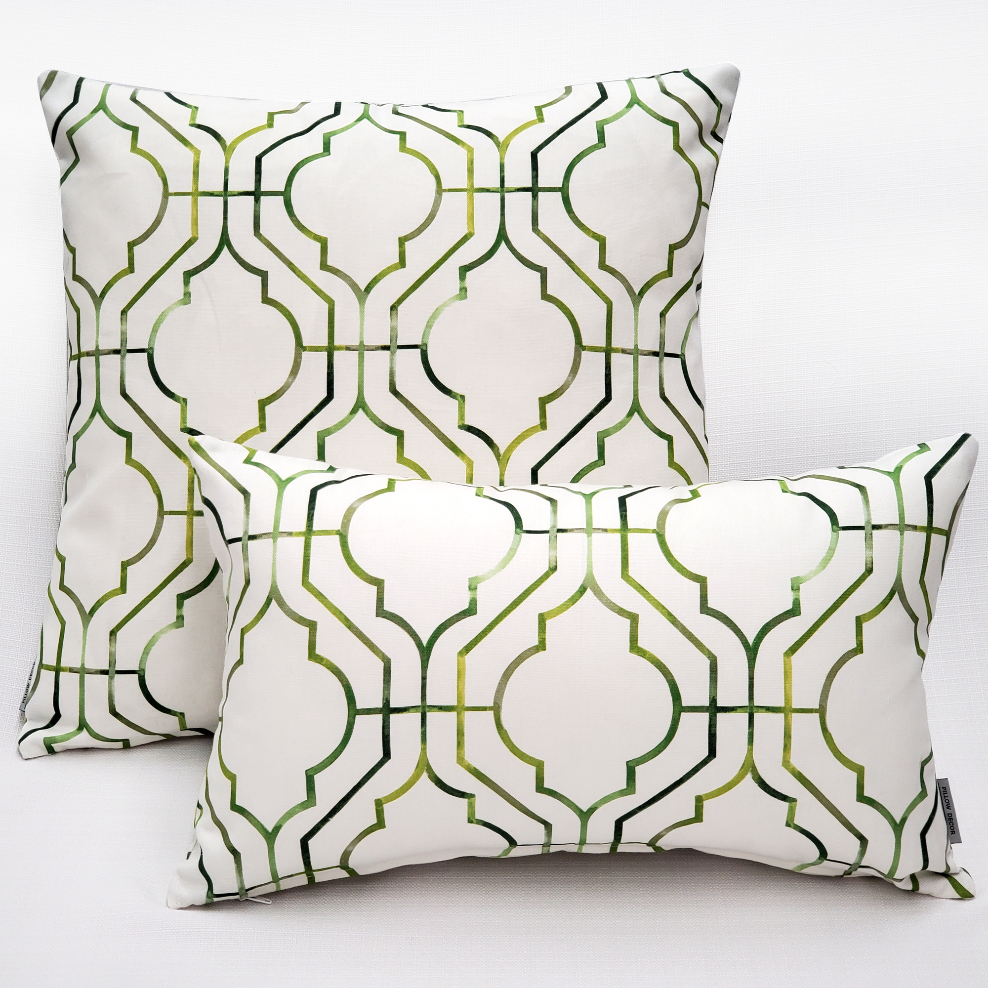 Green and clearance grey pillows