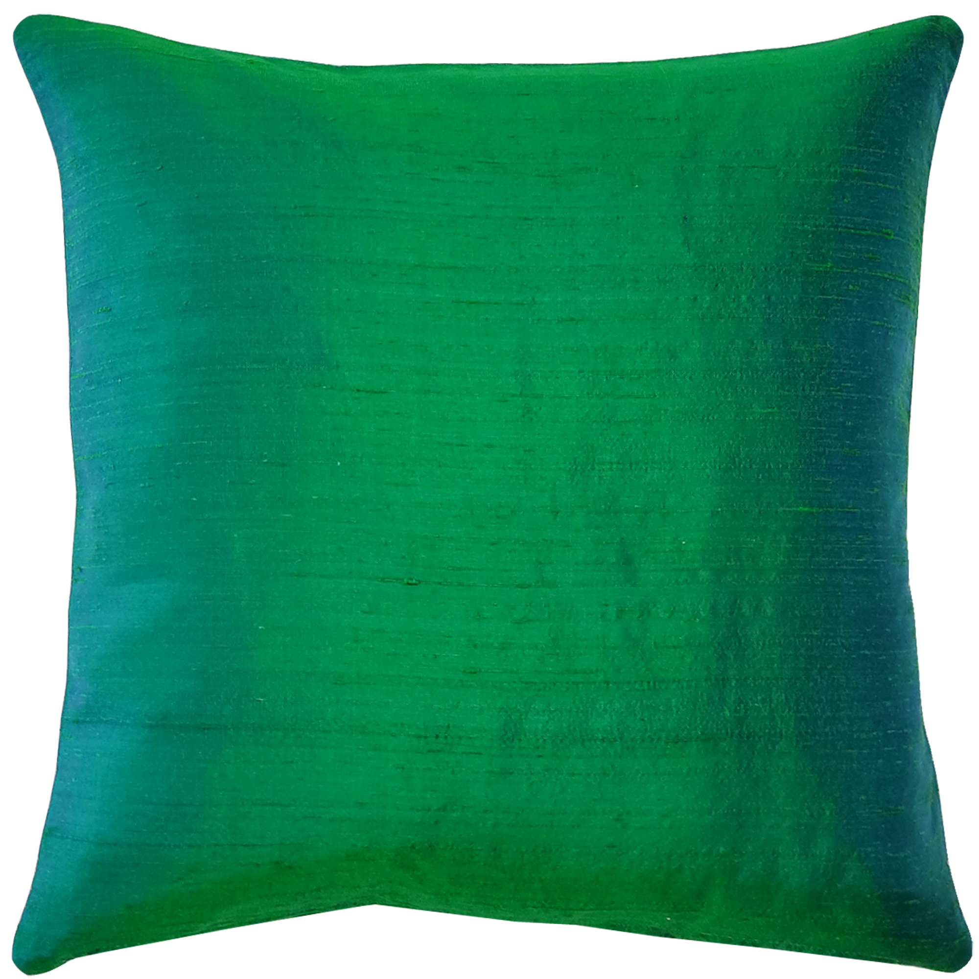 Sankara Emerald Green Silk Throw Pillow 20x20