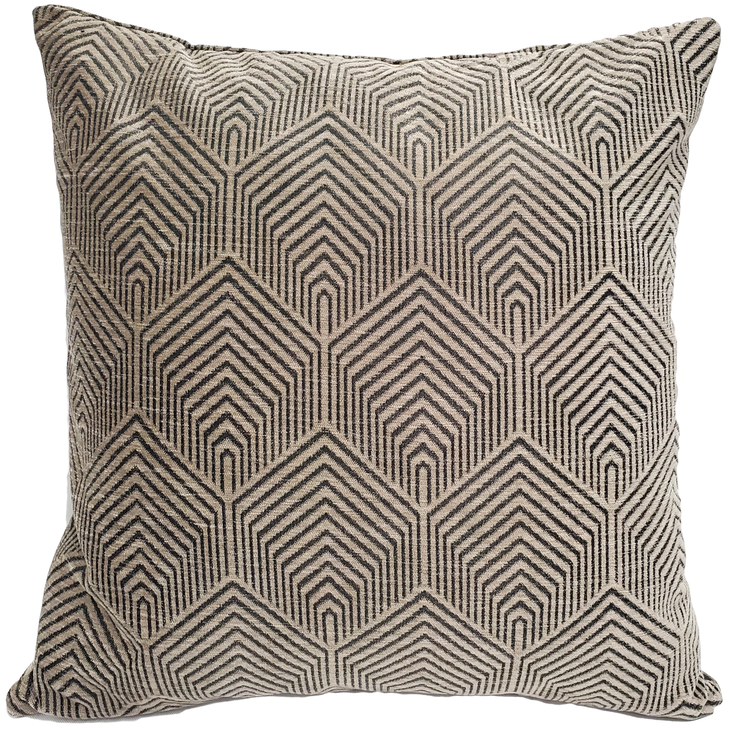 Sahara Taupe Textured Throw Pillow 20x20