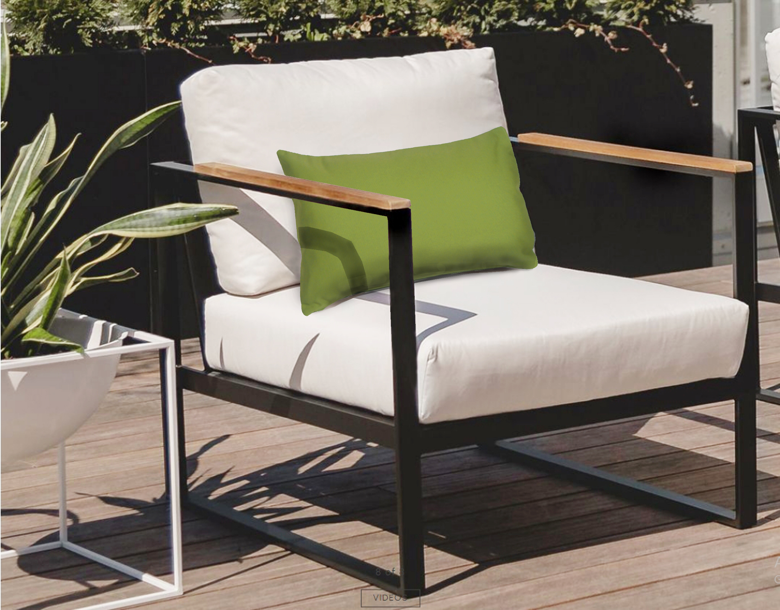 Sunbrella Ginko Green 12x19 Outdoor Pillow from Pillow Decor