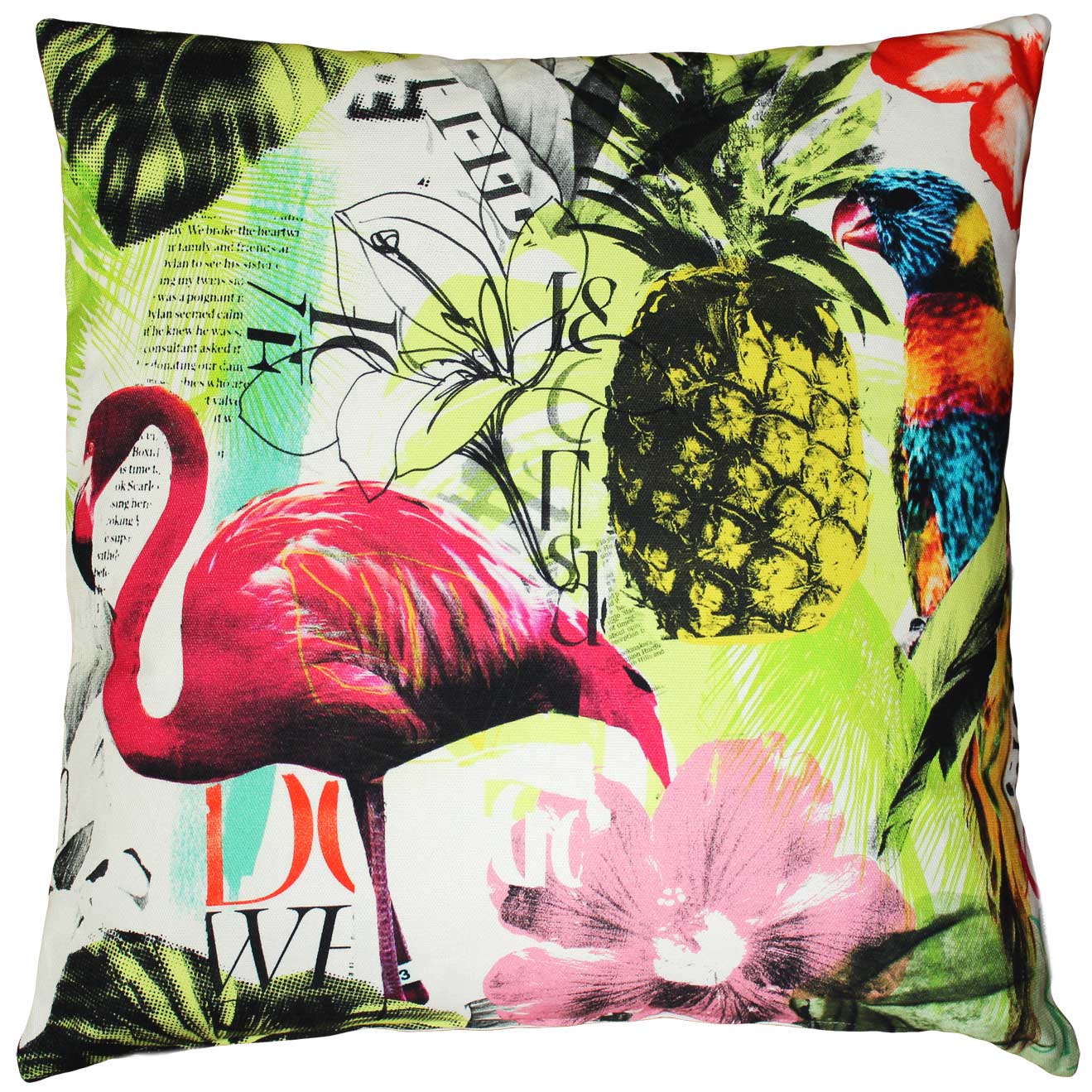 Tropical Oasis Throw Pillow 24x24