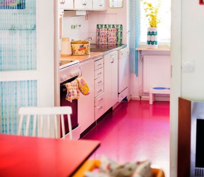 Hot Pink Kitchen