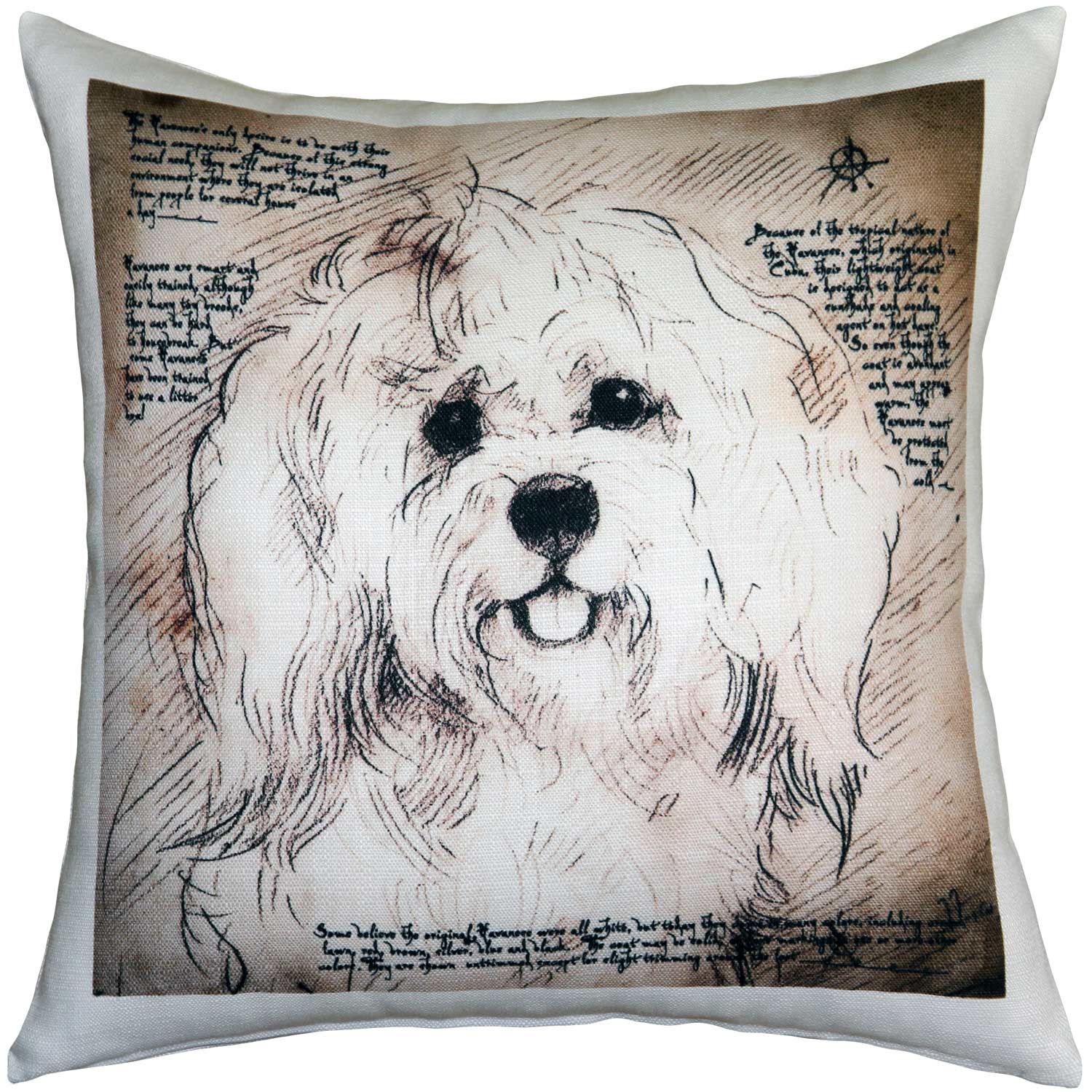 Maltese Dog Pillow