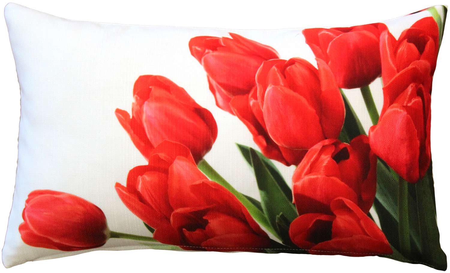 Spring Tulips Throw PIllow