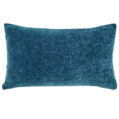 Venetian Velvet Peacock Teal Throw Pillow 12x20 from Pillow Decor