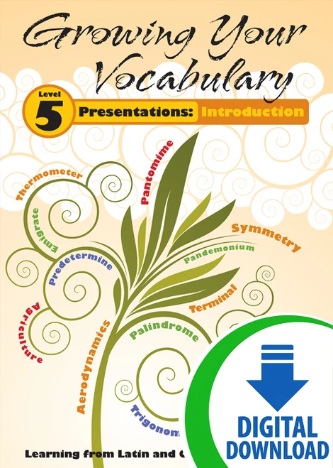 Growing Your Vocabulary Presentations: Introduction - Level 5 - Downloadable