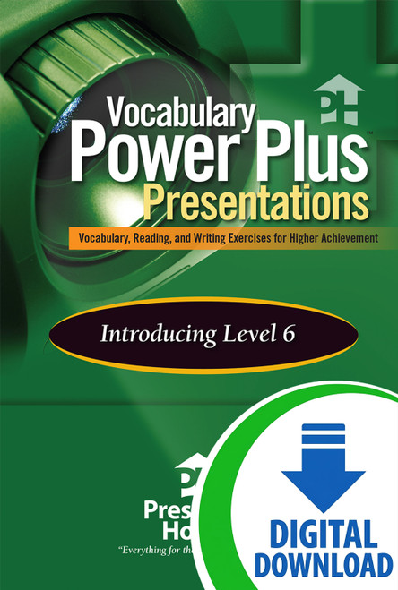 Vocabulary Power Plus Presentations: Introduction - Level 6 - Downloadable