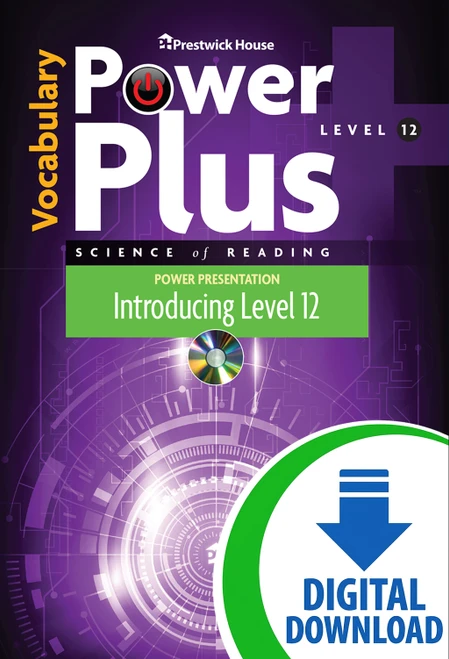 Vocabulary Power Plus - Level 12 - Introduction Power Point - Downloadable Download