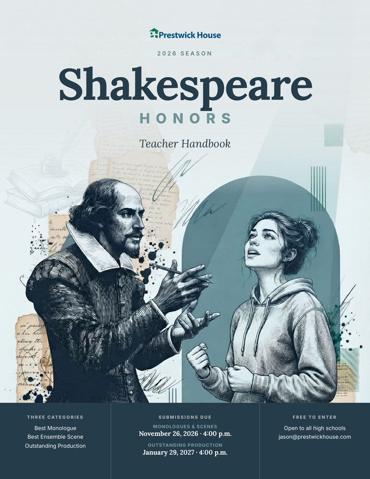 Cover of the 2026 Shakespeare Honors Teacher Handbook