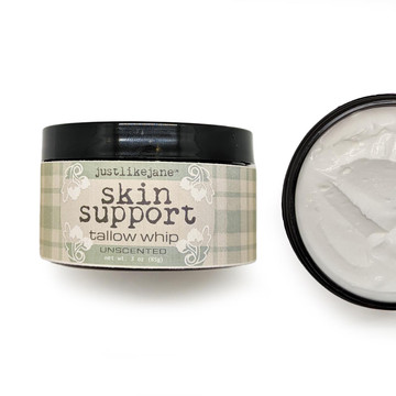 Skin Support Tallow Whip with Arrowroot - Unscented 3 oz. - 698869692766