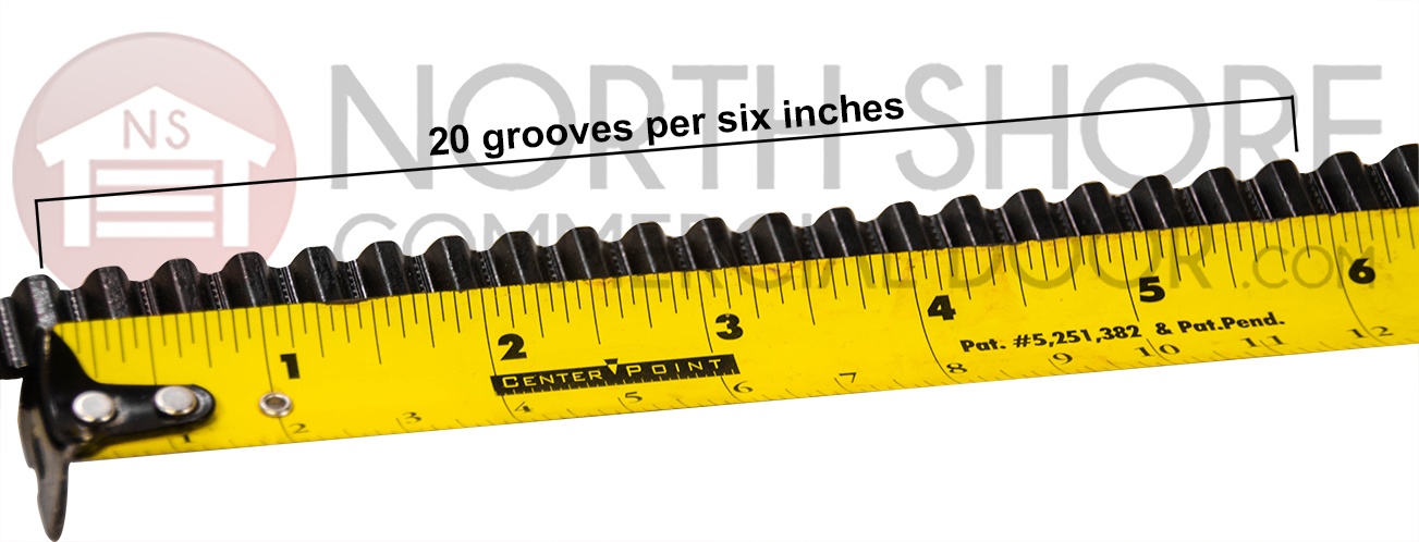 20 Grooves per six inches