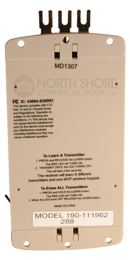 Allstar 8833R-288 Garage Door Opener Receiver