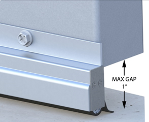 ru_　 XCluder® XSLP Low-Profile Fiber-Reinforced EPDM Pest Control Door