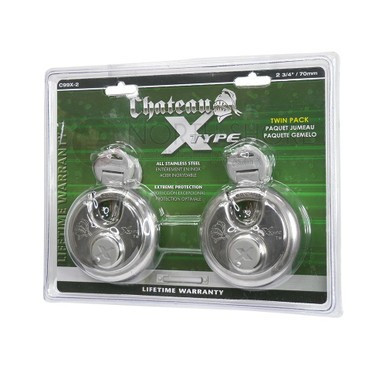 Chateau C-99X2-CD-KA X-Type Disc Locks 2-Pack Keyed