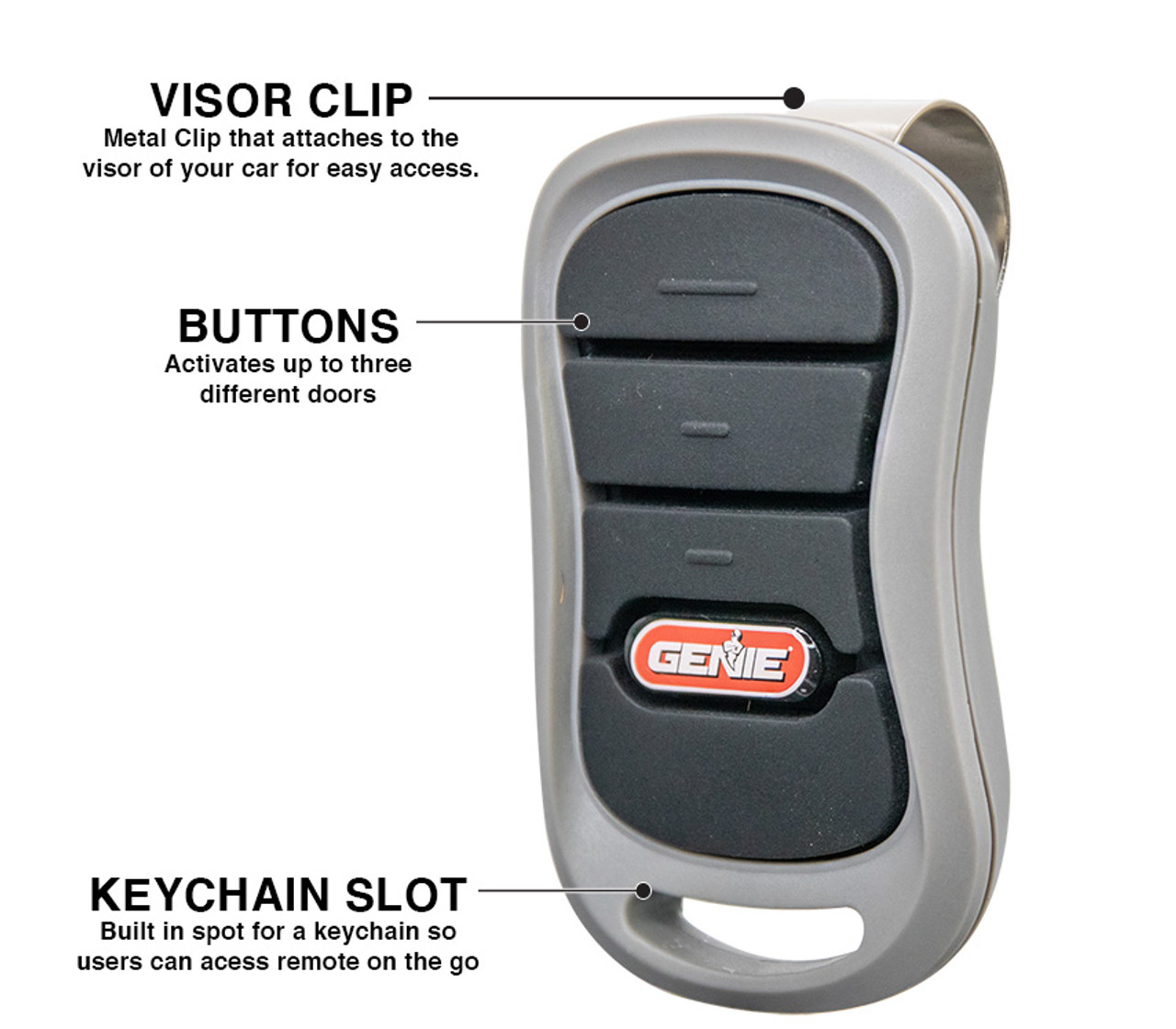 Genie G3T-BX IntelliCode 3-Button Remote