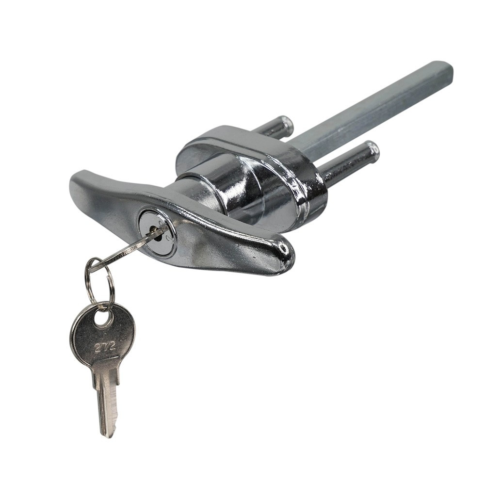 Keyed Garage Door T-Handle Lock with Hardware