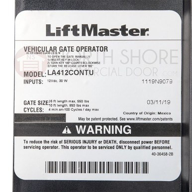 LiftMaster K74-36798-6 Control Box for LA400 Operator