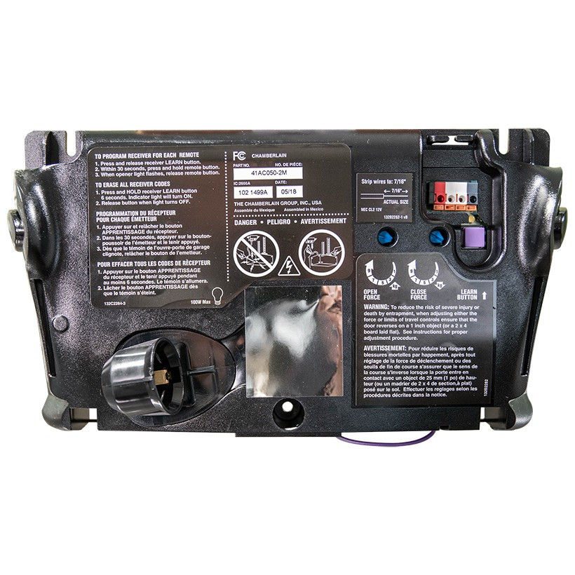 Chamberlain Garage Door Opener Wall Button Liftmaster Chamberlain Circuit Board 41AC050-2 With Purple Learn Button - BOARD ONLY Liftmaster 371lm Garage Door Opener Remote - Foto 1
