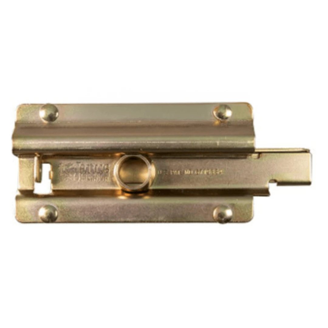 Yellow Zinc Latch for Janus Roll-Up Warehouse Doors