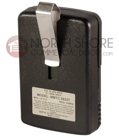 Pulsar 8833T-OCS Remote 318MHz for Gates & Garages